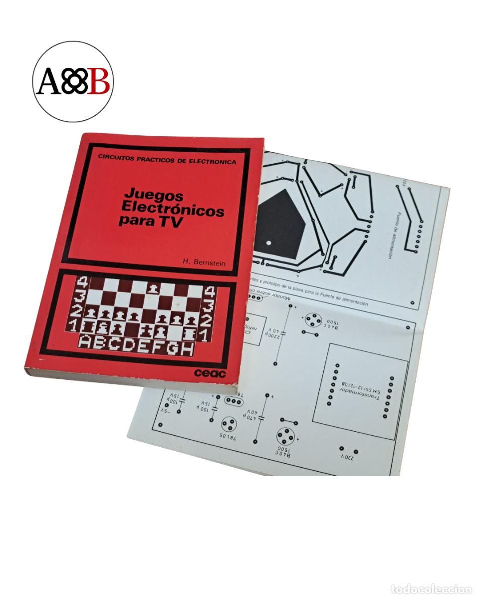 Libros de segunda mano: Juegos Electr&oacute;nicos para TV - H. Bernstein - CEAC 1986 - Microprocesador 2650 - Electr&oacute;nica Vintage