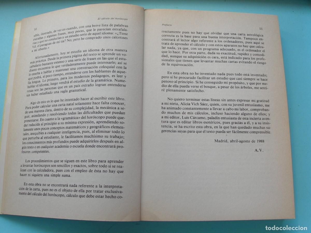 Libros de segunda mano: EL C&Aacute;LCULO DEL HOR&Oacute;SCOPO / ANTONIO VICH / - Foto 7
