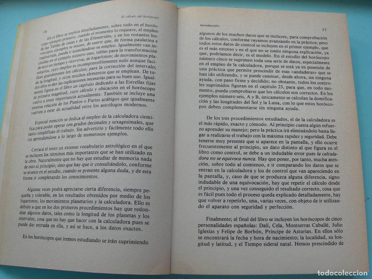 Libros de segunda mano: EL C&Aacute;LCULO DEL HOR&Oacute;SCOPO / ANTONIO VICH / - Foto 9