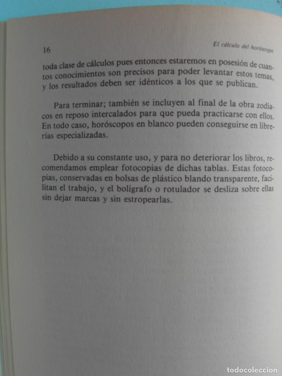 Libros de segunda mano: EL C&Aacute;LCULO DEL HOR&Oacute;SCOPO / ANTONIO VICH / - Foto 10
