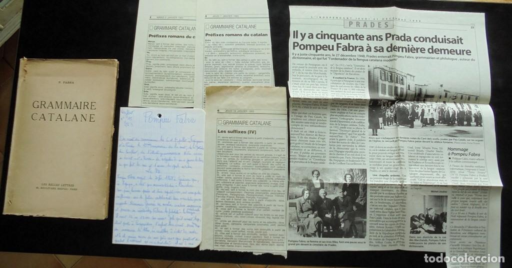 Libros de segunda mano: Grammaire Catalane Pompeu Fabra 1946 Les Belles Lettres, Paris, Collection Catalonia