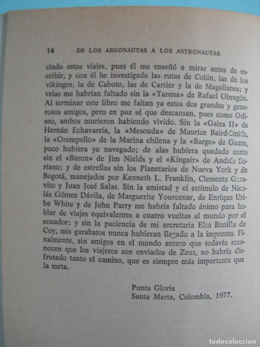 Libros de segunda mano: DE LOS ARGONAUTAS A LOS ASTRONAUTAS / MAURICIO OBREG&Oacute;N / - Foto 9