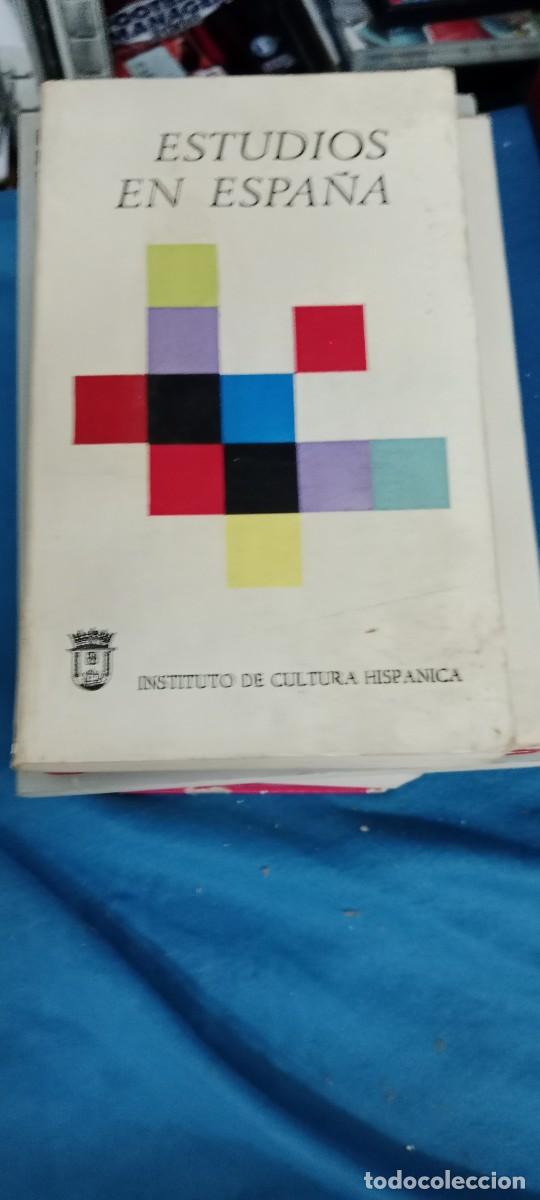 Libros de segunda mano: ESTUDIOS EN ESPA&Ntilde;A INSTITUTO CULTURA HISPANICA LIBRO GG-BTJ