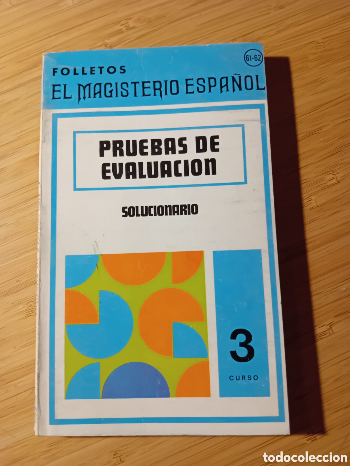 Libros de segunda mano: Pruebas de evaluaci&oacute;n, solucionario curso 3 (Magisterio Espa&ntilde;ol 1972)