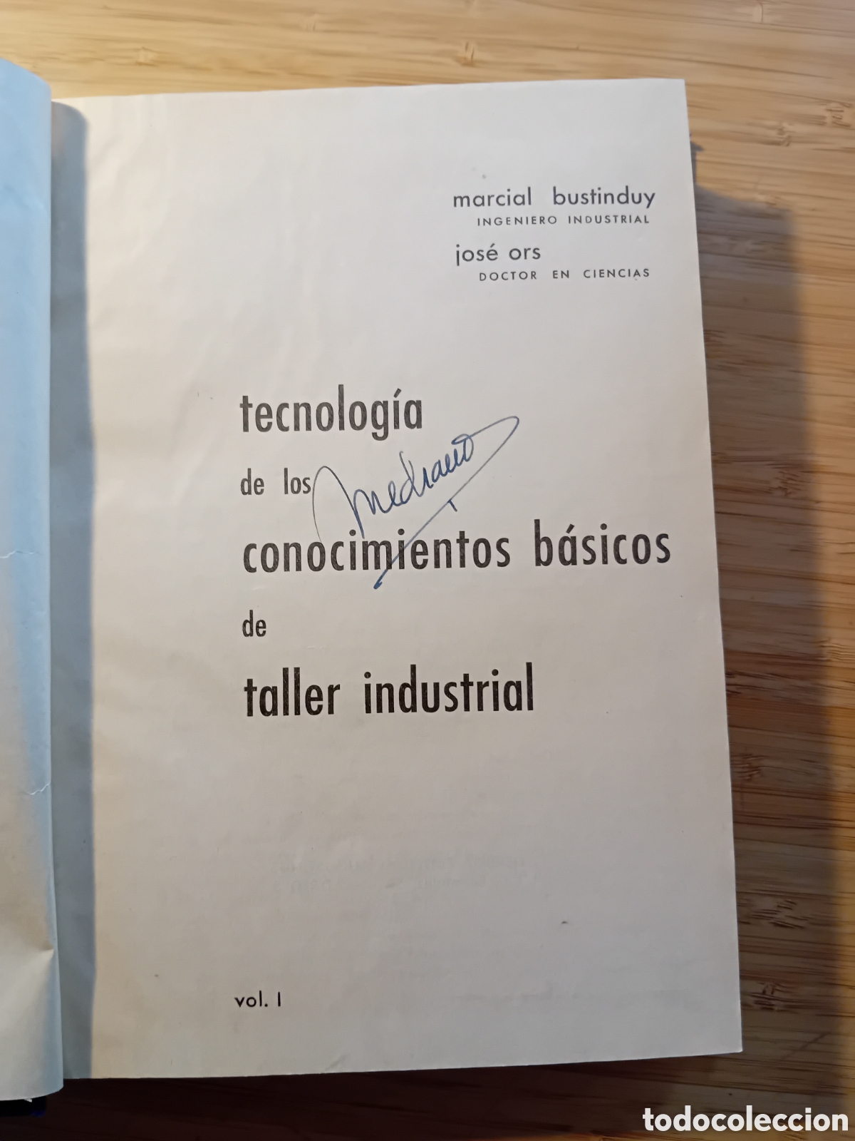 Libros de segunda mano: Tecnolog&iacute;a de conocimientos b&aacute;sicos de taller industrial - Bustinduy y Ors (Augustinus 1961)