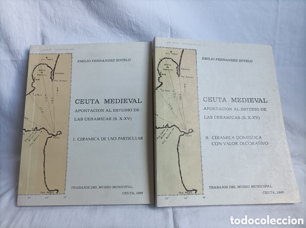 Libros de segunda mano: CEUTA MEDIEVAL. Aportaci&oacute;n al estudio de las cer&aacute;micas. Dedicado y firmado.