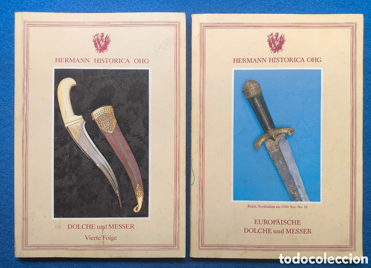 Libros de segunda mano: ARMA BLANCA NAVAJA CUCHILLO DAGA CAT&Aacute;LOGO LOTE 2 HERMANN HISTORICA