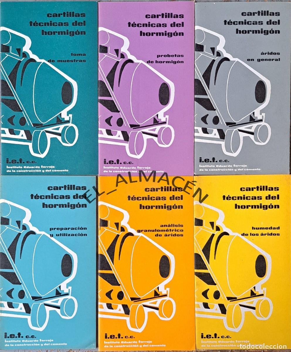 Libros de segunda mano: CARTILLAS T&Eacute;CNICAS DEL HORMIG&Oacute;N (6 DE LAS 9 EDITADAS) SIN USAR.1977-78