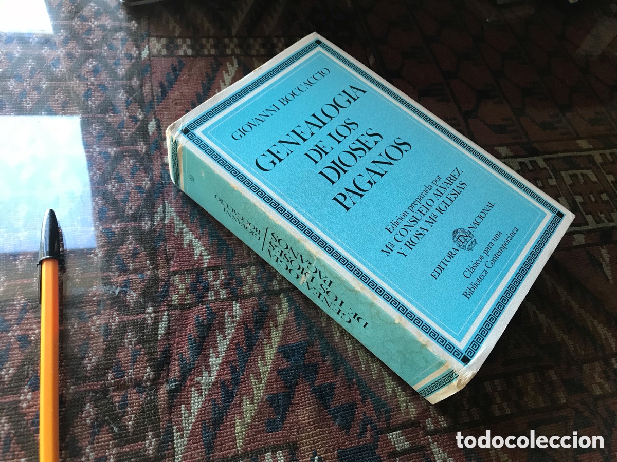 Libros de segunda mano: Genealog&iacute;a de los dioses paganos. Giovanni Bocaccio. Editora nacional.