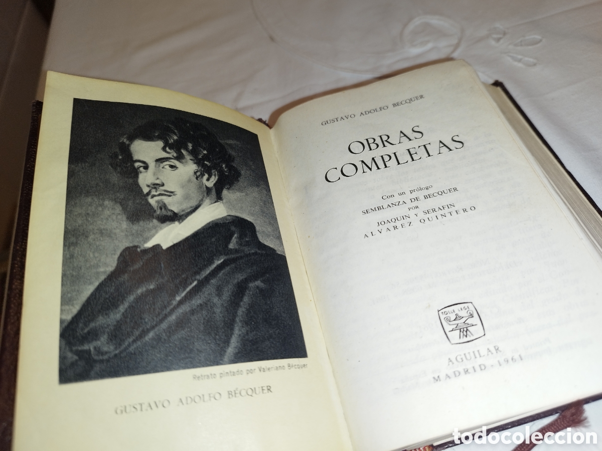 Libros de segunda mano: GUSTAVO ADOLFO BECQUER. OBRAS COMPLETAS. ED. AGUILAR, 1961. - Foto 3