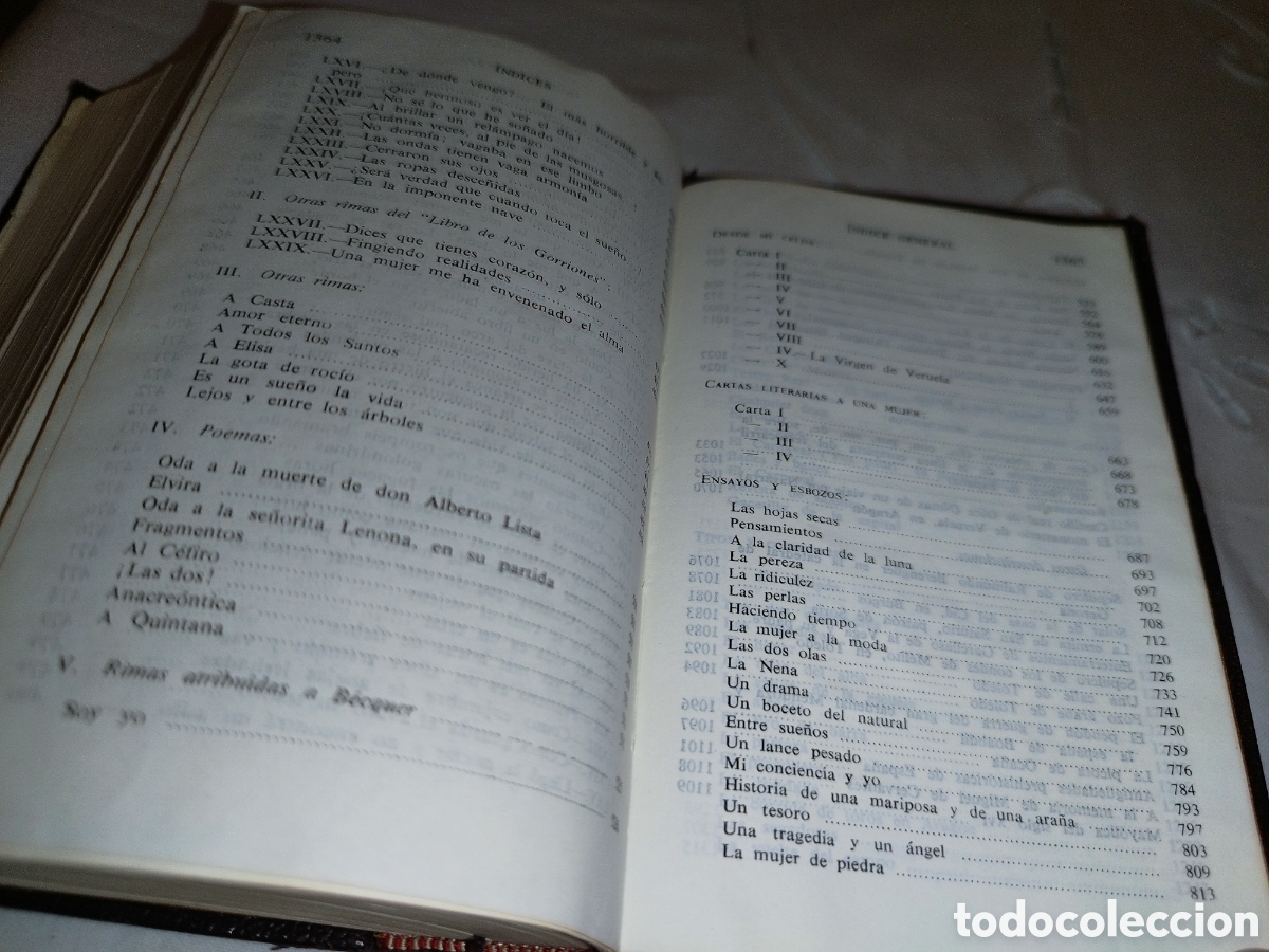Libros de segunda mano: GUSTAVO ADOLFO BECQUER. OBRAS COMPLETAS. ED. AGUILAR, 1961. - Foto 9
