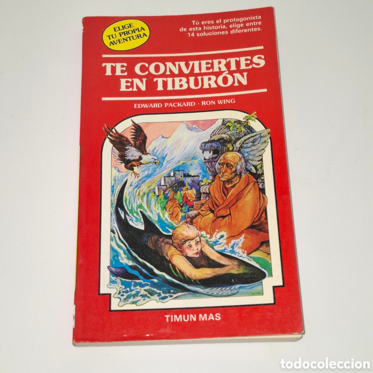 Libros de segunda mano: LIBRO ELIGE TU PROPIA AVENTURA TIMUN MAS 1986 TE CONVIERTES EN TIBURON NUM 32