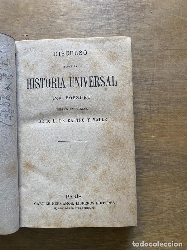 Libros de segunda mano: Discurso sobre la Historia Universal - Bossuet