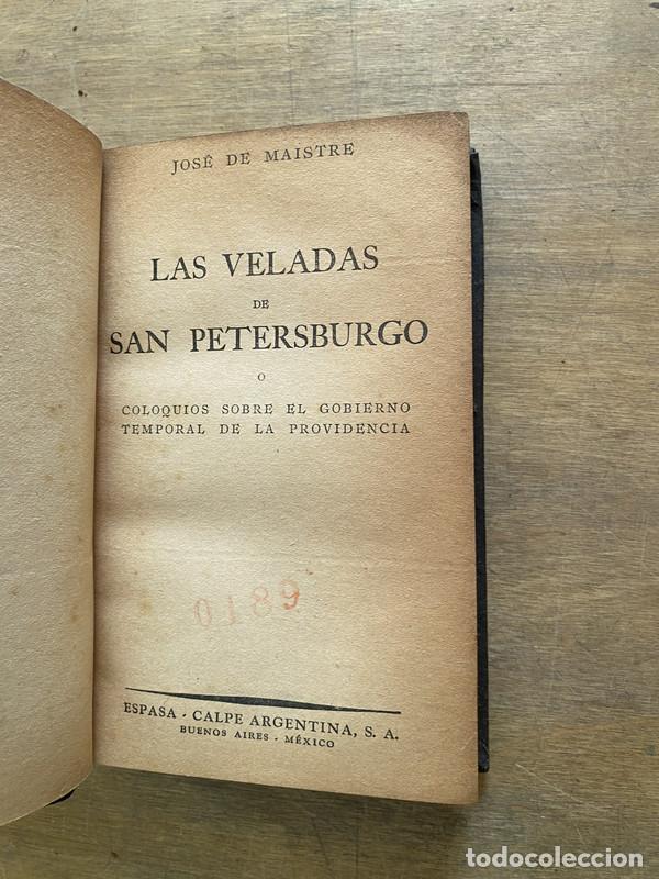 Libros de segunda mano: Las Veladas de San Petersburgo - De Maistre Jose