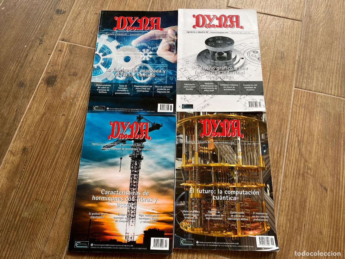 Libros de segunda mano: 4 REVISTAS DYNA INGENIER&Iacute;A E INDUSTRIA