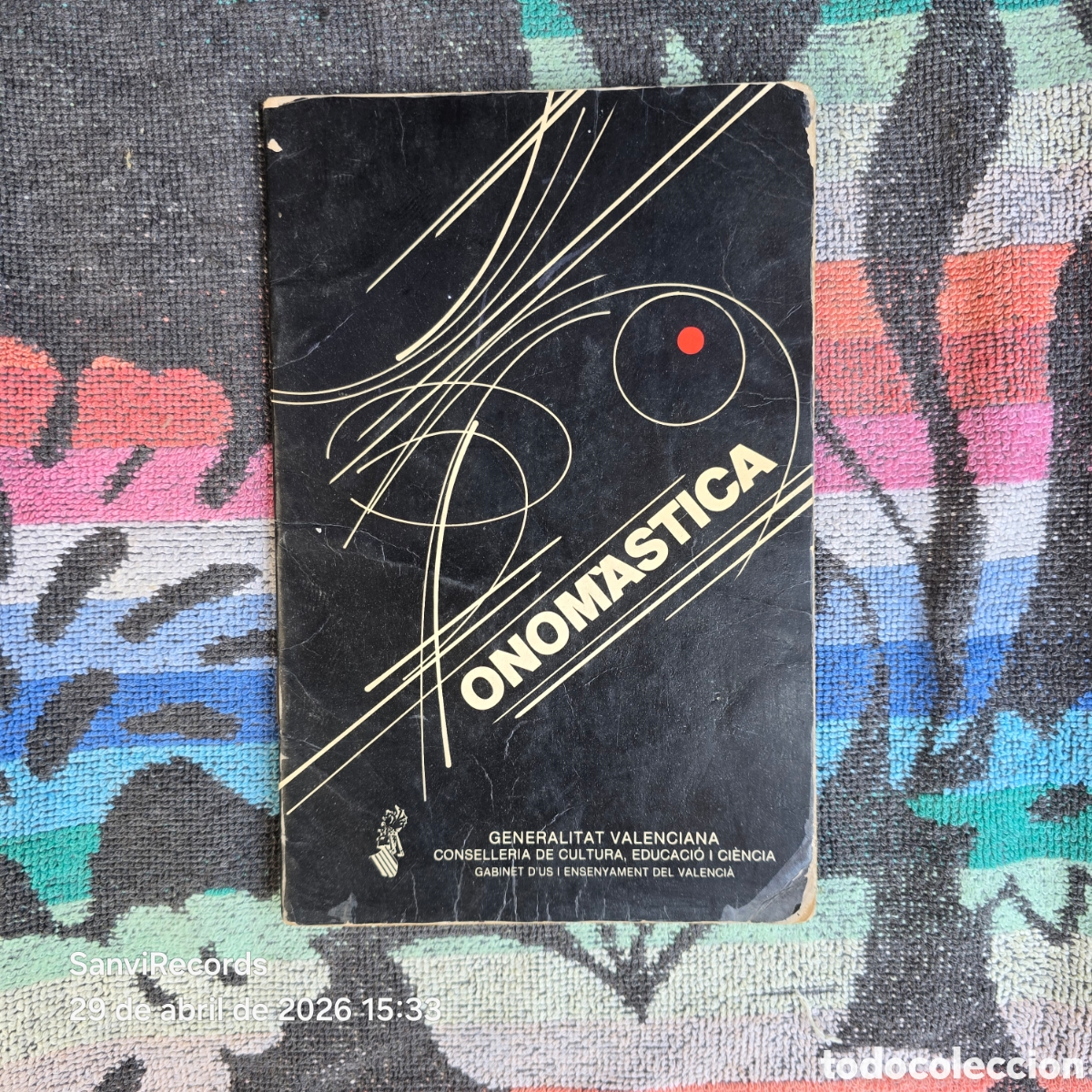 Libros de segunda mano: ONOM&Aacute;STICA (GENERALITAT VALENCIANA)