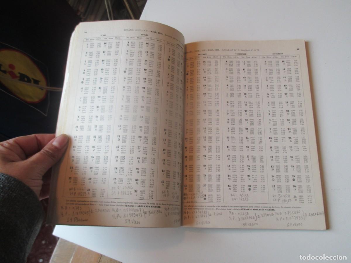 Libros de segunda mano: Anuario de mareas 1978 W39932 - Foto 2