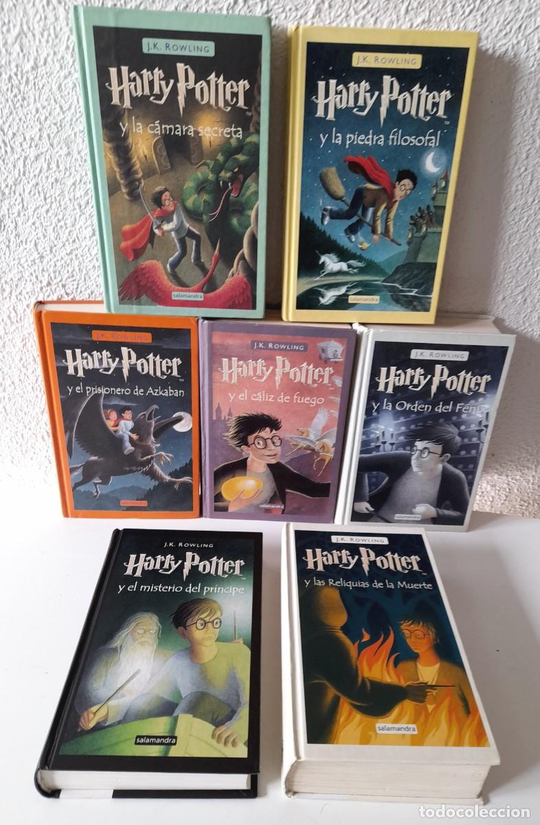 Libros de segunda mano: Colecci&oacute;n Completa 7 Libros Harry Potter J. K. Rowling Ediciones Salamandra