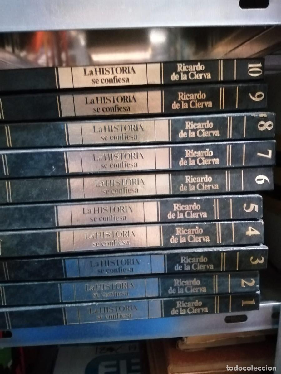 Libros de segunda mano: LA HISTORIA SE CONFIESA (15 TOMOS) RICARDO DE LA CIERVA