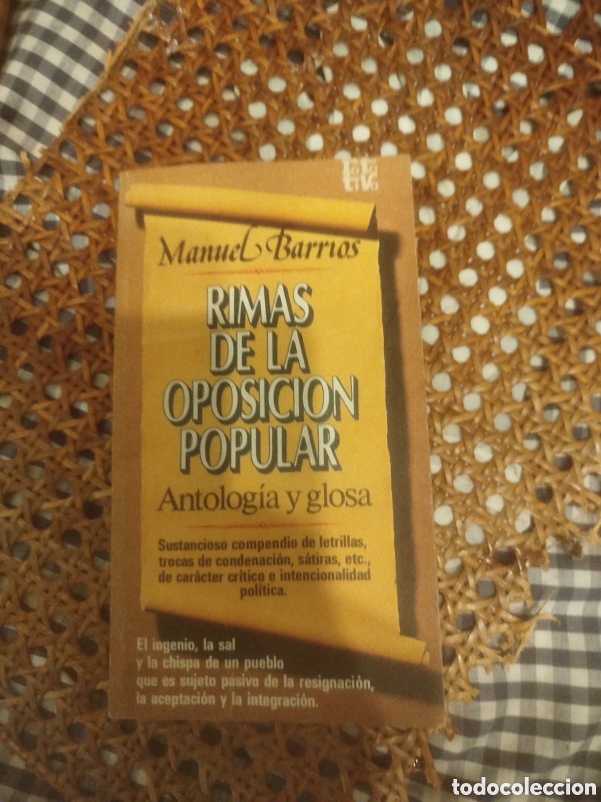 Libros de segunda mano: Rimas de la oposici&oacute;n popular Manuel Barrios