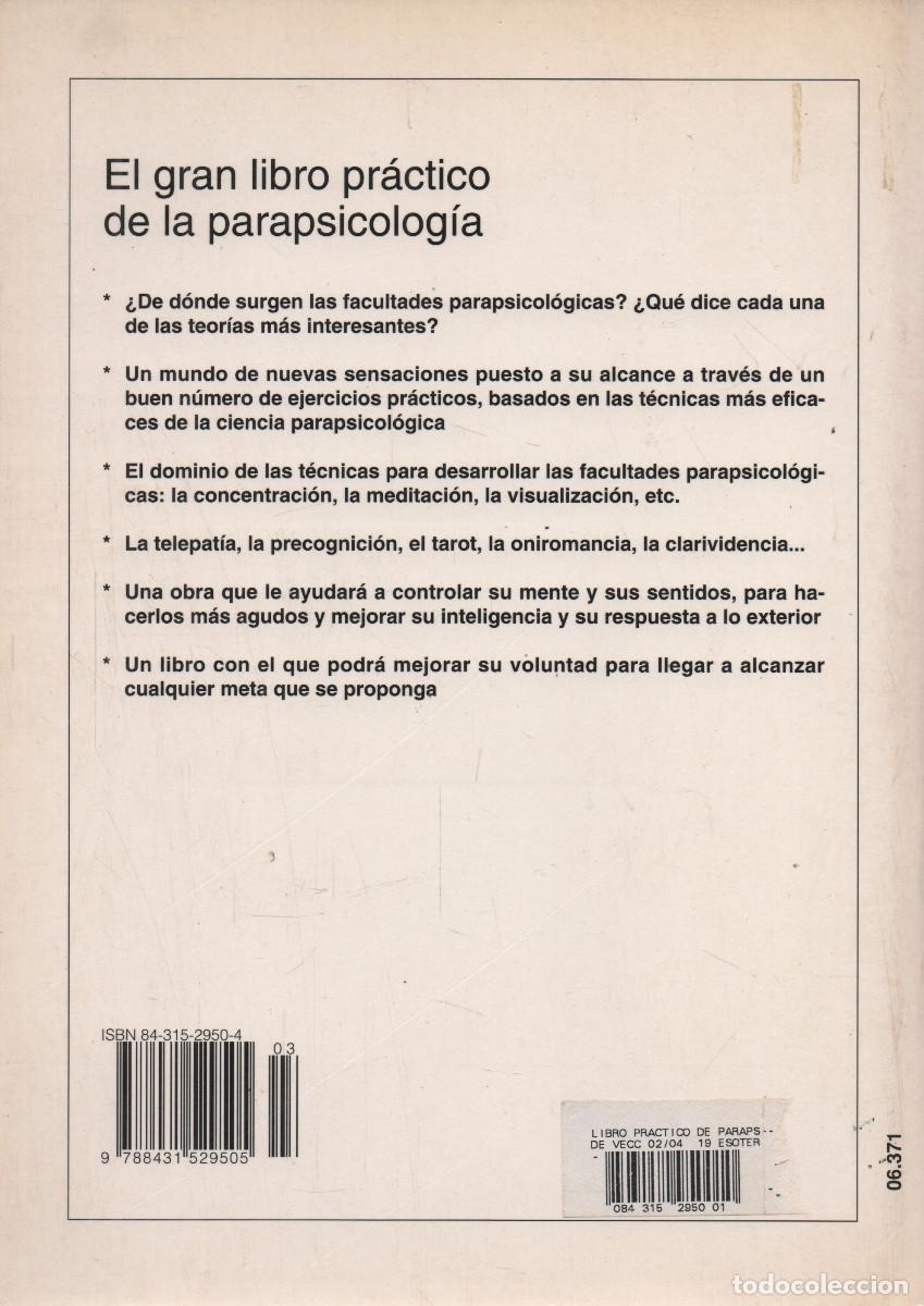 Libros de segunda mano: El gran libro pr&aacute;ctico de la Parapsicolog&iacute;a. Laura Tuan. Editorial De Vecchi. 2003. - Foto 2