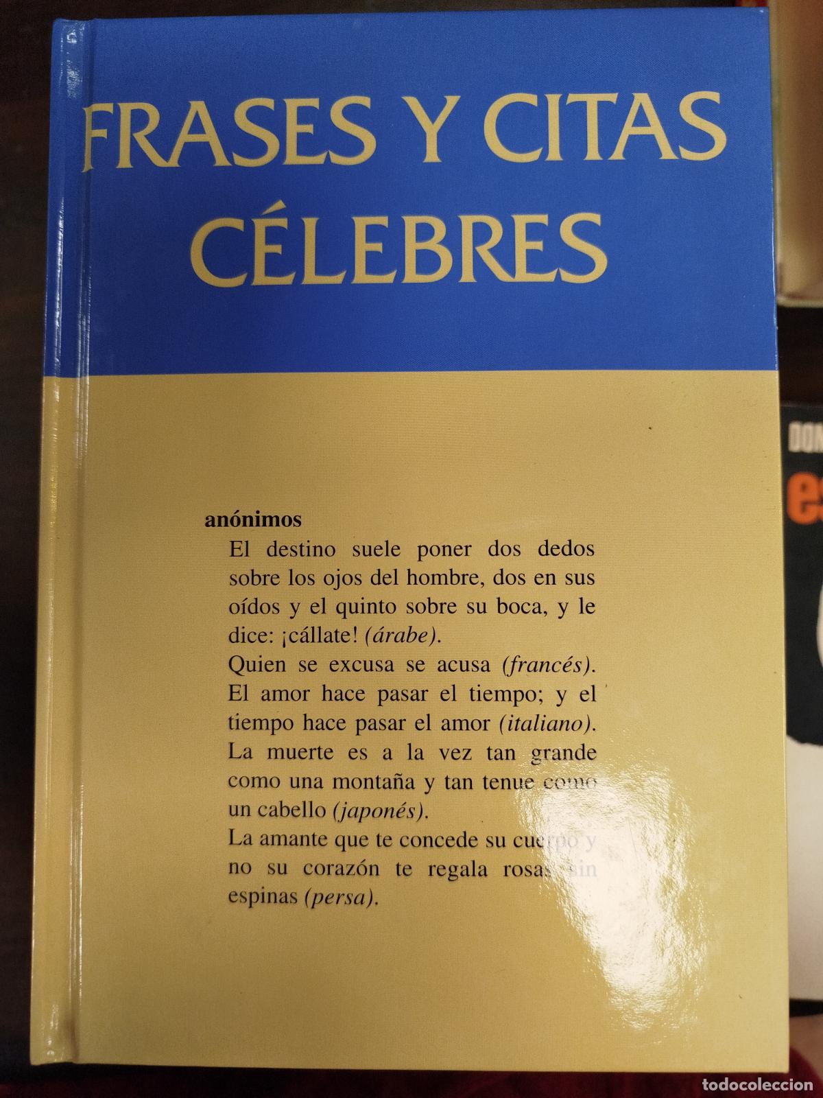 Libros de segunda mano: FRASES Y CITAS C&Eacute;LEBRES (EDICI&Oacute;N NO VENAL)