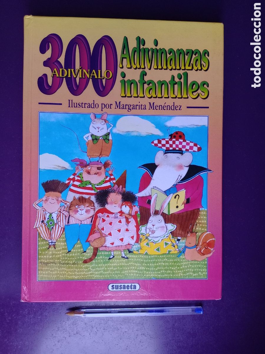 Libros de segunda mano: 300 adivinanzas infantiles - susaeta tapa dura, 130 p&aacute;gs, ilustrado margarita Men&eacute;ndez
