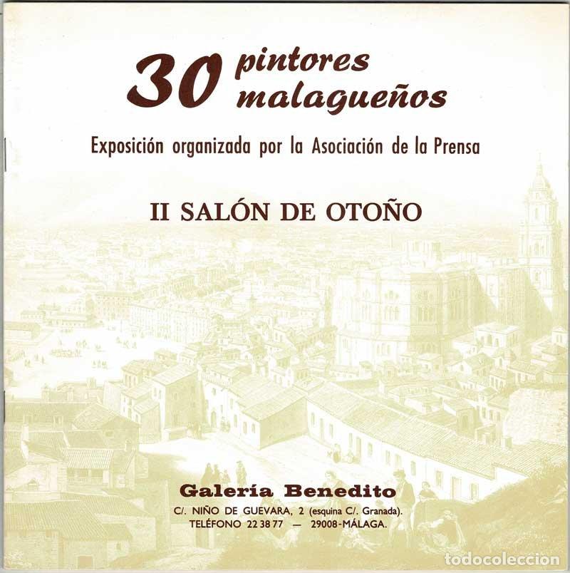Libros de segunda mano: 30 pintores malague&ntilde;os. II Sal&oacute;n de Oto&ntilde;o. Exposici&oacute;n, 1989