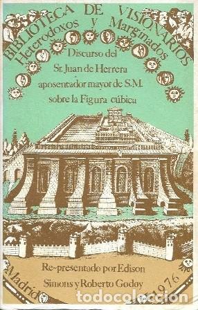 Libros de segunda mano: DISCURSO DEL SR. JUAN DE HERRERA APOSENTADOR MAYOR DE S.M. SOBRE LA FIGURA CUBICA - A-H-2091