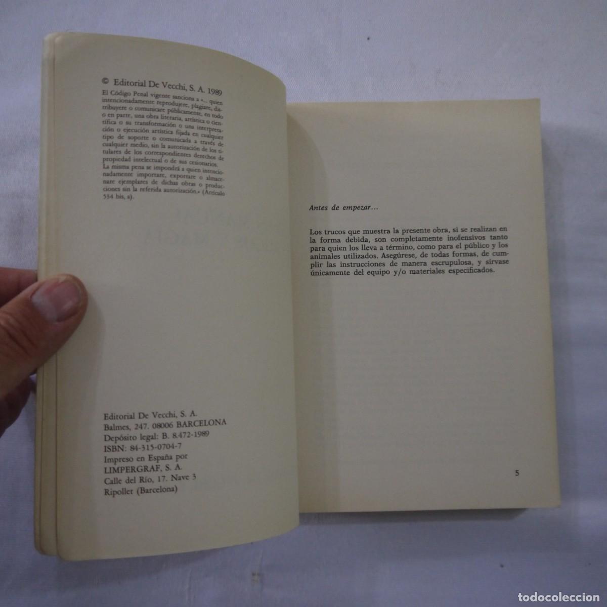 Libros de segunda mano: GRAN MANUAL DE TRUCOS Y MAGIA - PATRICK PAGE - EDITORIAL DE VECCHI - 1989 - Foto 4