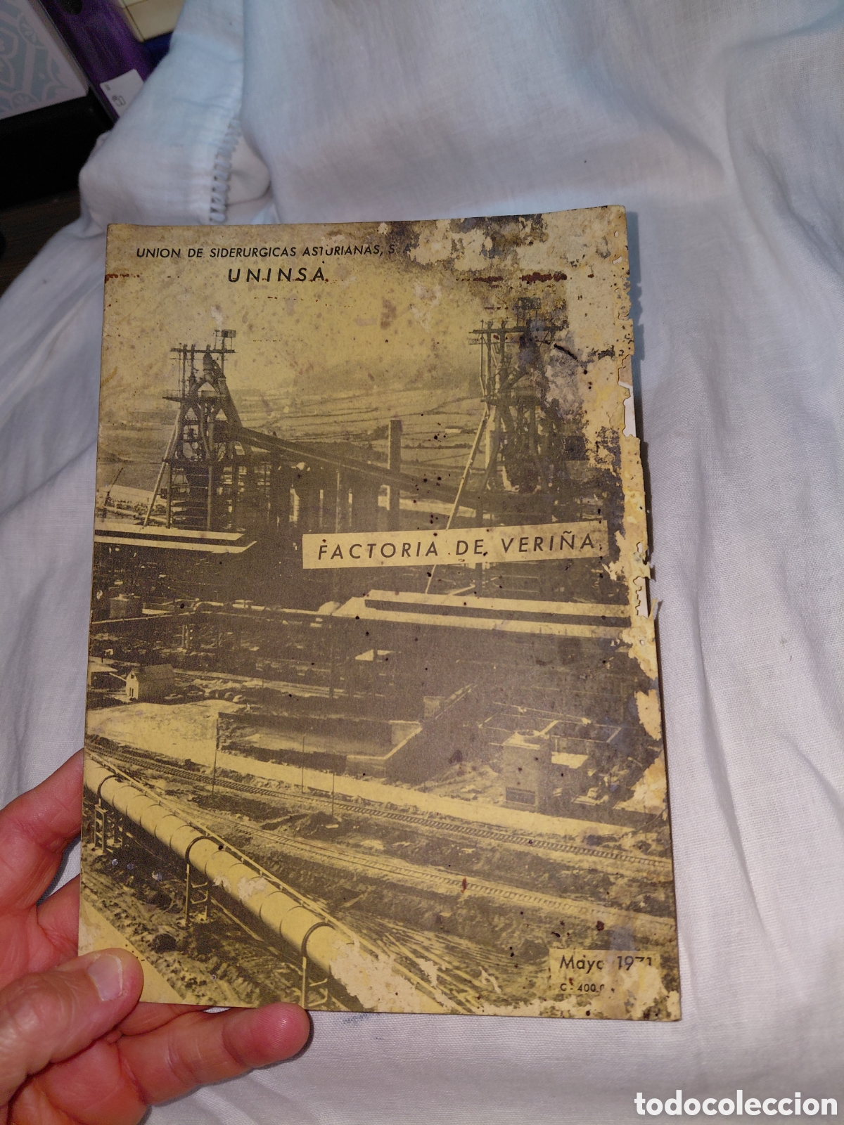 Libros de segunda mano: UNION DE SIDERURGICAS ASTURIANAS S.A.UNINSA.FACTORIA DE VERI&Ntilde;A.MAYO 1971 UBICACION,PERSPECTIVA,DISP