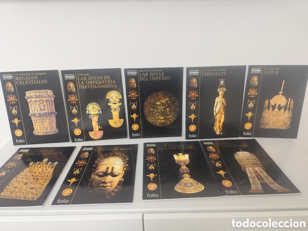 Libros de segunda mano: GRANDES TESOROS DEL MUNDO. LOTE DE 9 EJEMPLARES -ED. . FOLIO - VER TITULOS EN FOTOS
