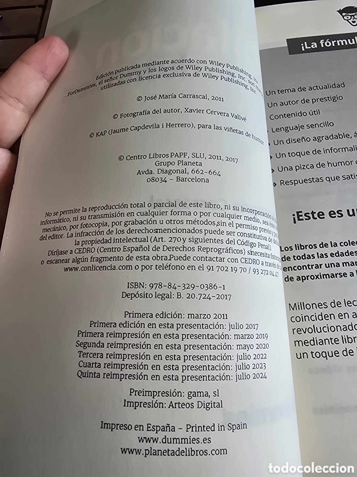 Libros de segunda mano: JUBILACI&Oacute;N PARA DUMMIES Carrascal, Jos&eacute; Mar&iacute;a Editorial CEAC 2024 Autoayuda - Foto 3