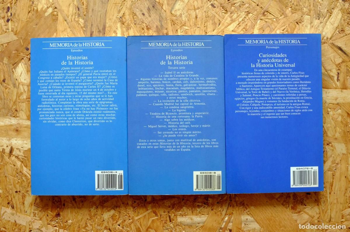 Libros de segunda mano: Pack 3 Libros Historia Carlos Fisas - Foto 3