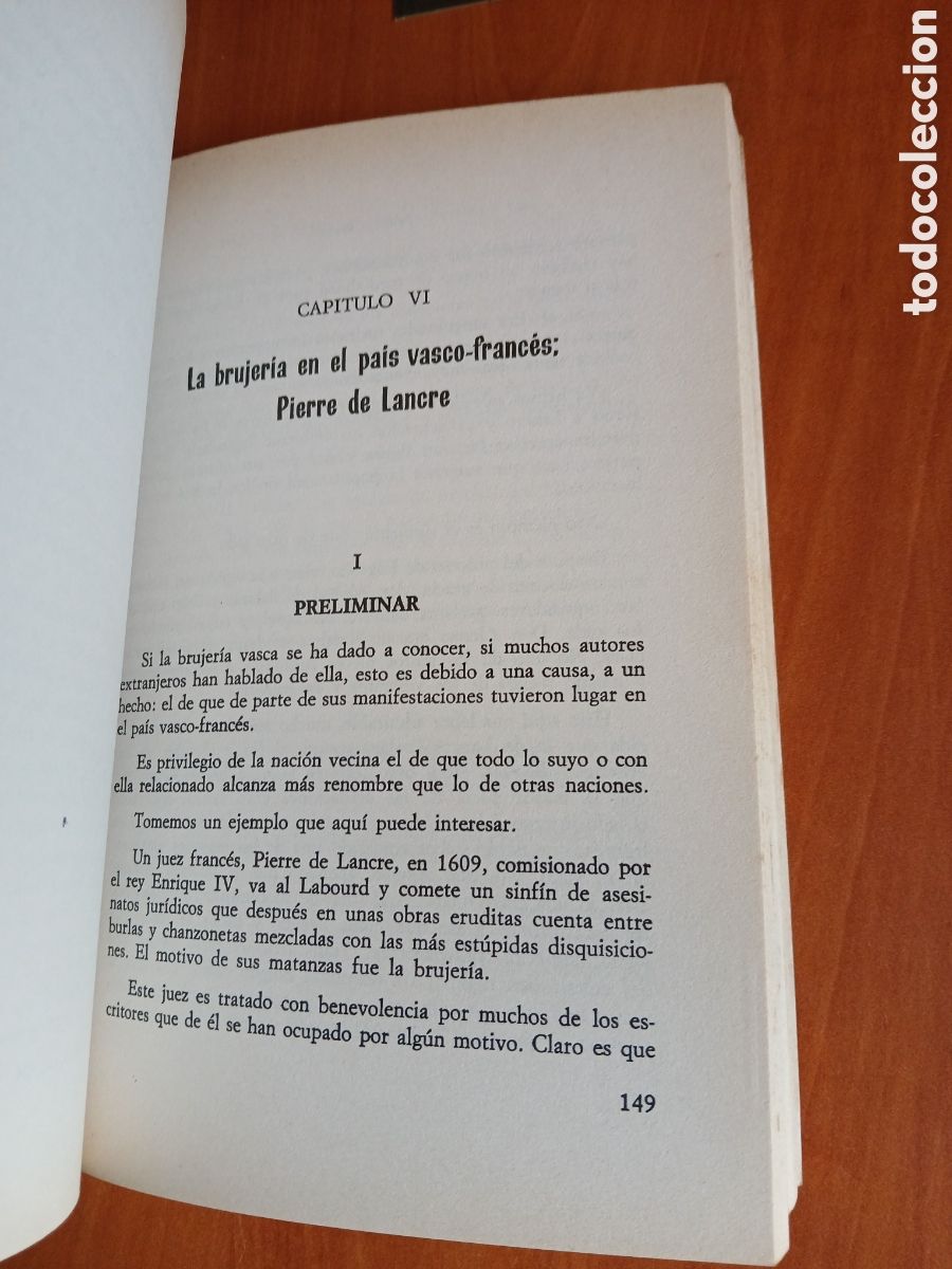 Libros de segunda mano: Brujer&iacute;a Vasca. Julio Caro Baroja. - Foto 5
