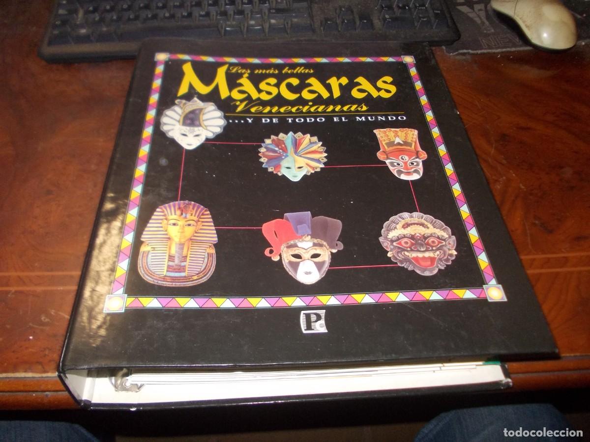 Libros de segunda mano: Las m&aacute;s bellas m&aacute;scaras Venecianas... y de todo el mundo. Archivador con fichas, leer contenido