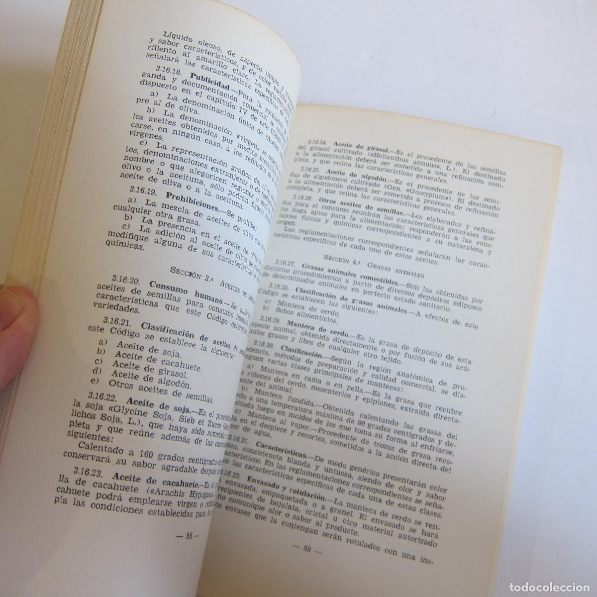 Libros de segunda mano: C&Oacute;DIGO ALIMENTARIO ESPA&Ntilde;OL (BOE) 1967 MANUAL - Foto 5