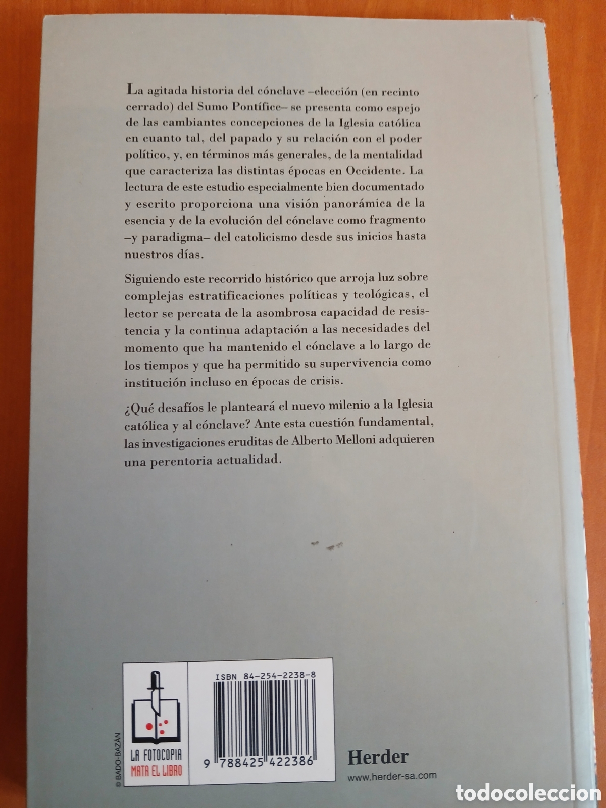 Libros de segunda mano: El C&oacute;nclave. Alberto Melloni. - Foto 2