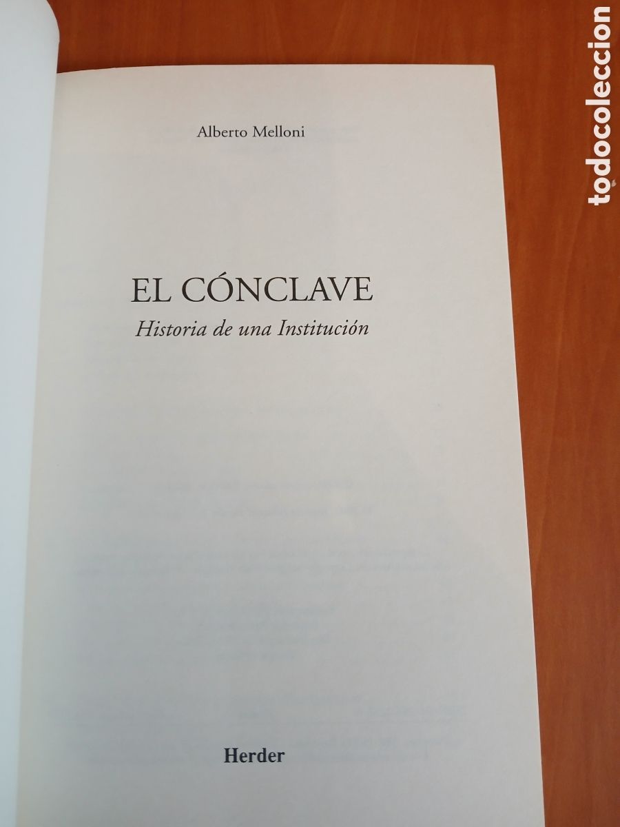 Libros de segunda mano: El C&oacute;nclave. Alberto Melloni. - Foto 3