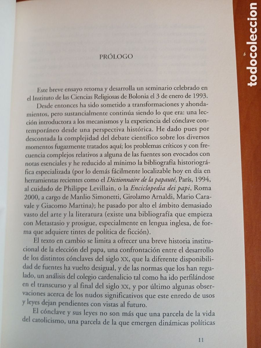 Libros de segunda mano: El C&oacute;nclave. Alberto Melloni. - Foto 6