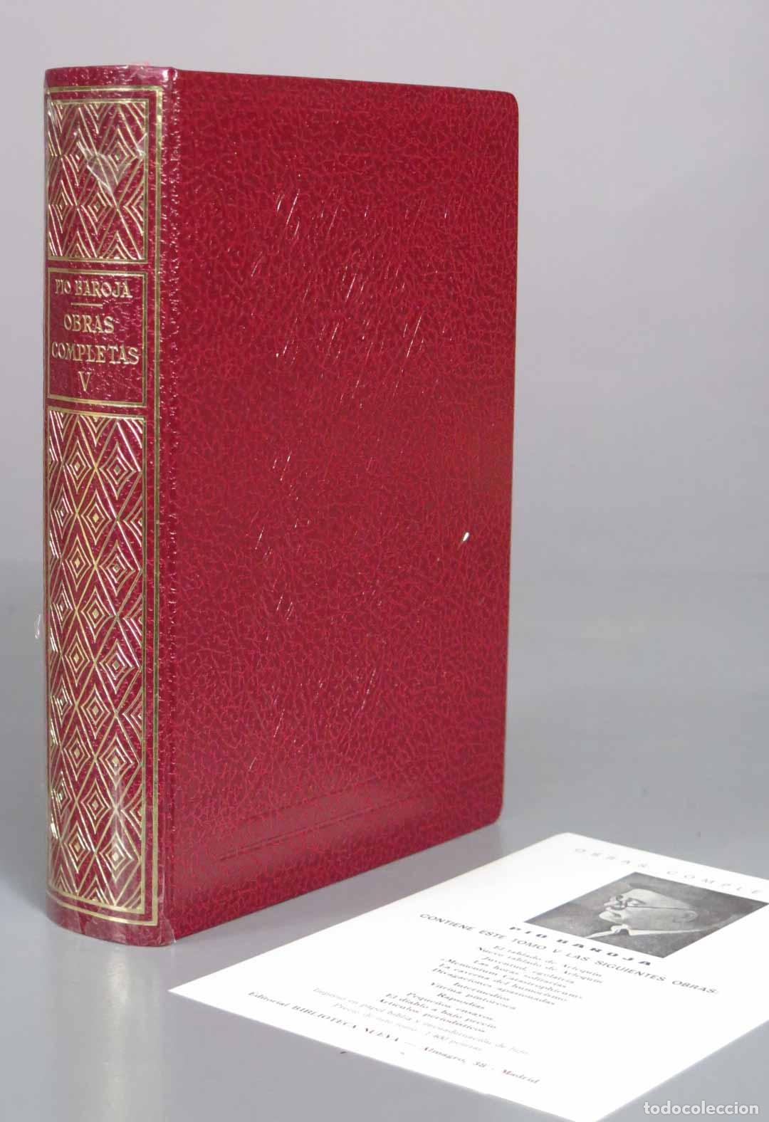 Libros de segunda mano: Obras Completas - P&iacute;o Baroja - Editorial Biblioteca Nueva TOMO V 1976