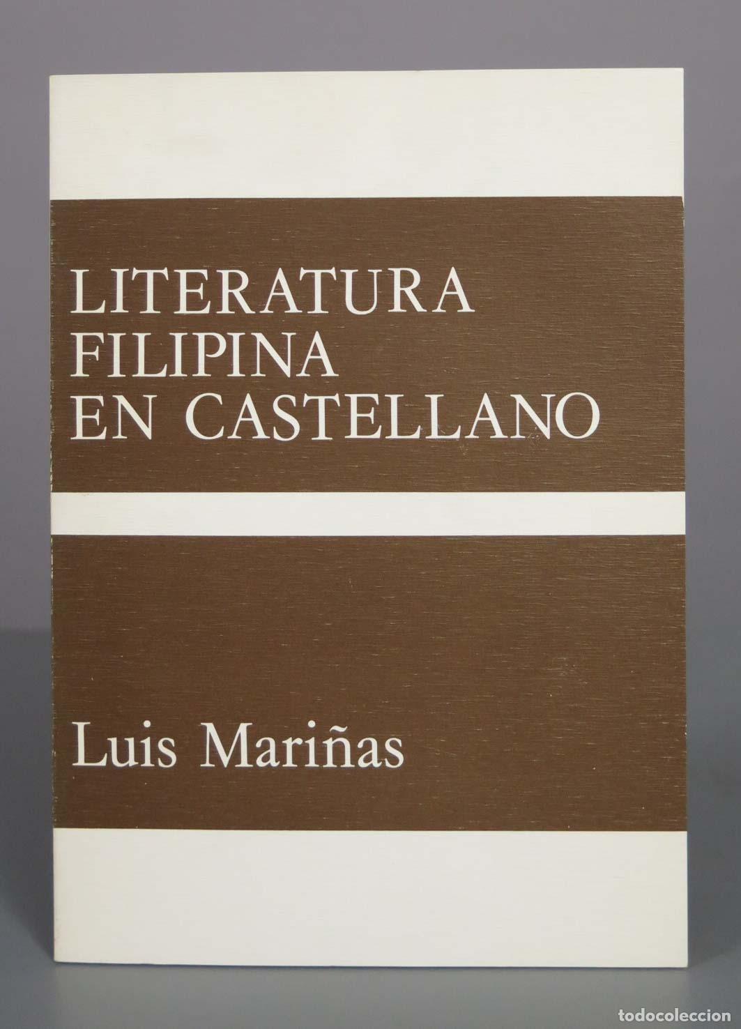 Libros de segunda mano: La literatura filipina en castellano - Luis Mari&ntilde;as Otero - Editora Nacional