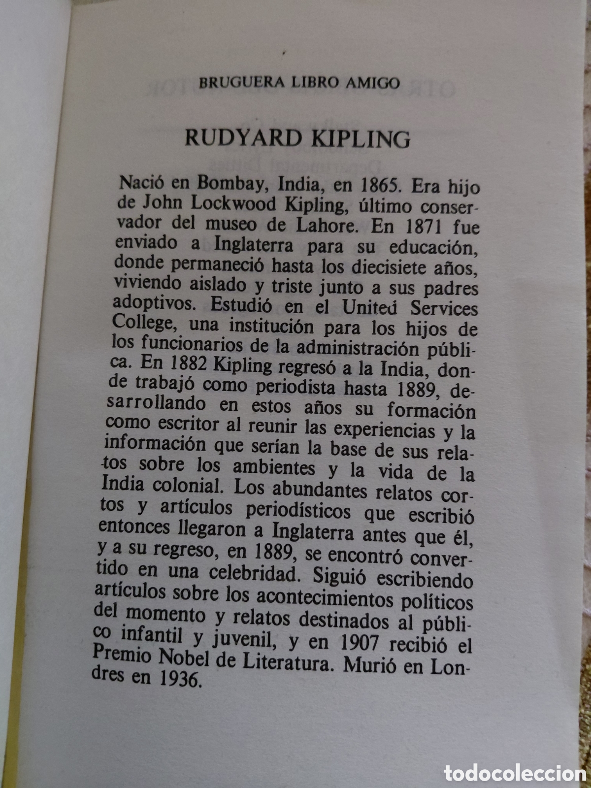 Libros de segunda mano: Arroyo amigo, Rudyard Kipling, Bruguera - Foto 2