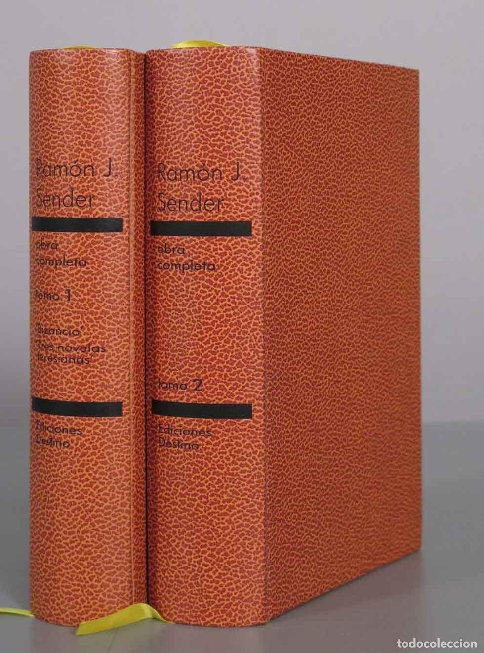 Libros de segunda mano: Obra completa - Ram&oacute;n J. Sender. DESTINO. 2 TOMOS 1976