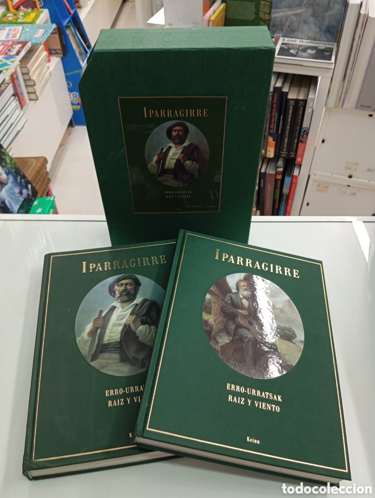 Livres d'occasion: Iparragirre RAIZ Y VIENTO ERRO URRATSAK 2 VOL EN ESTUCHE EDICION DE LUJO PAIS VASCO PNV IPARRAGUIRRE