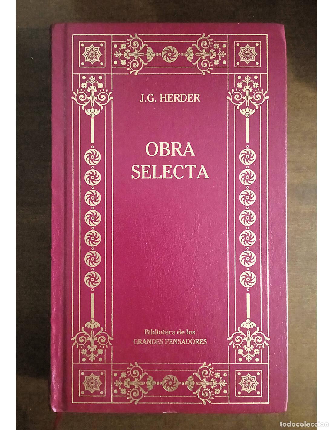 Gebrauchte B&uuml;cher: OBRA SELECTA. HERDER, Johann Gottfried. Editorial Gredos. 2002.