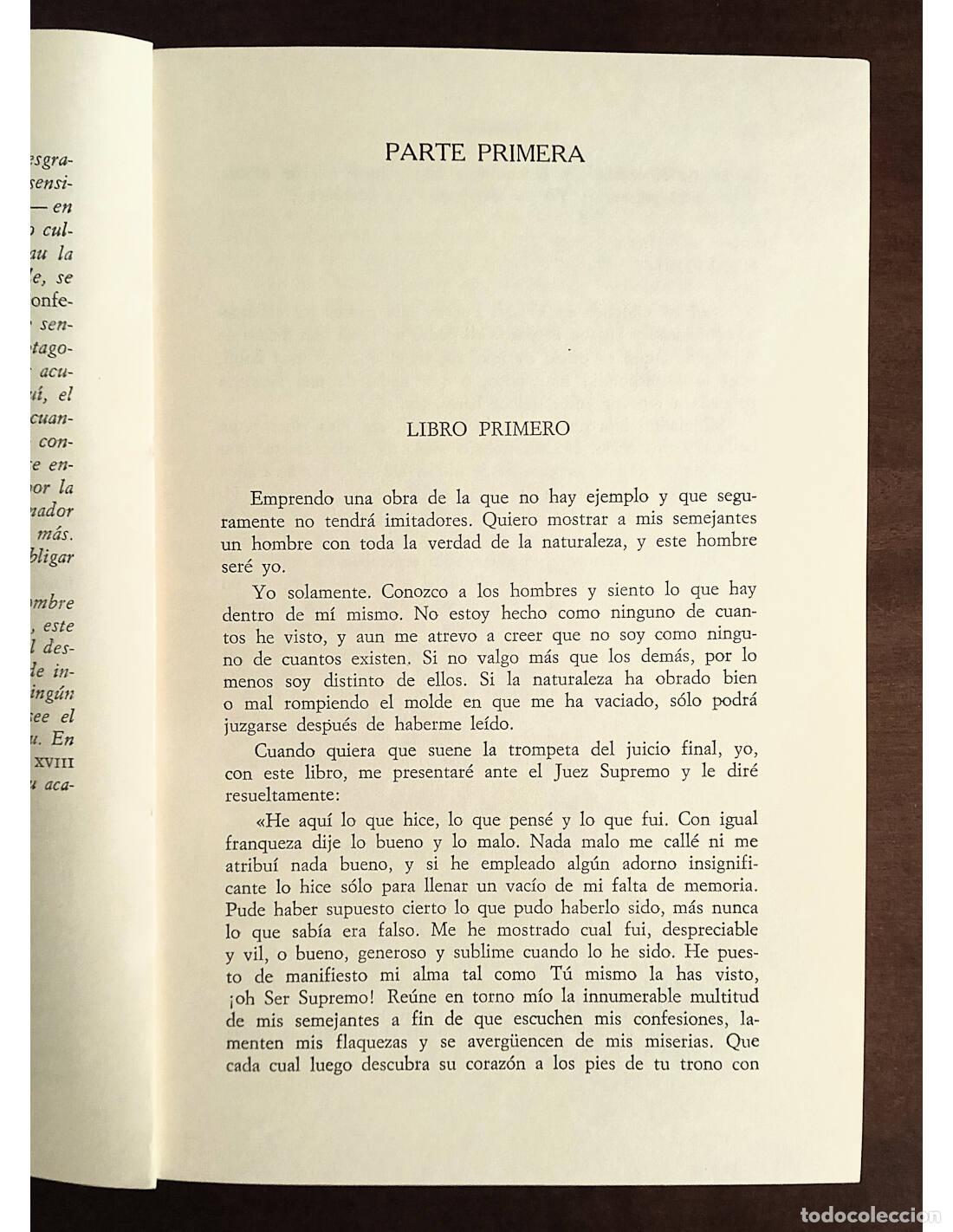 Libros de segunda mano: CONFESIONES. ROUSSEAU, Jean-Jacques. Ediciones Tebas. 1978. - Foto 3