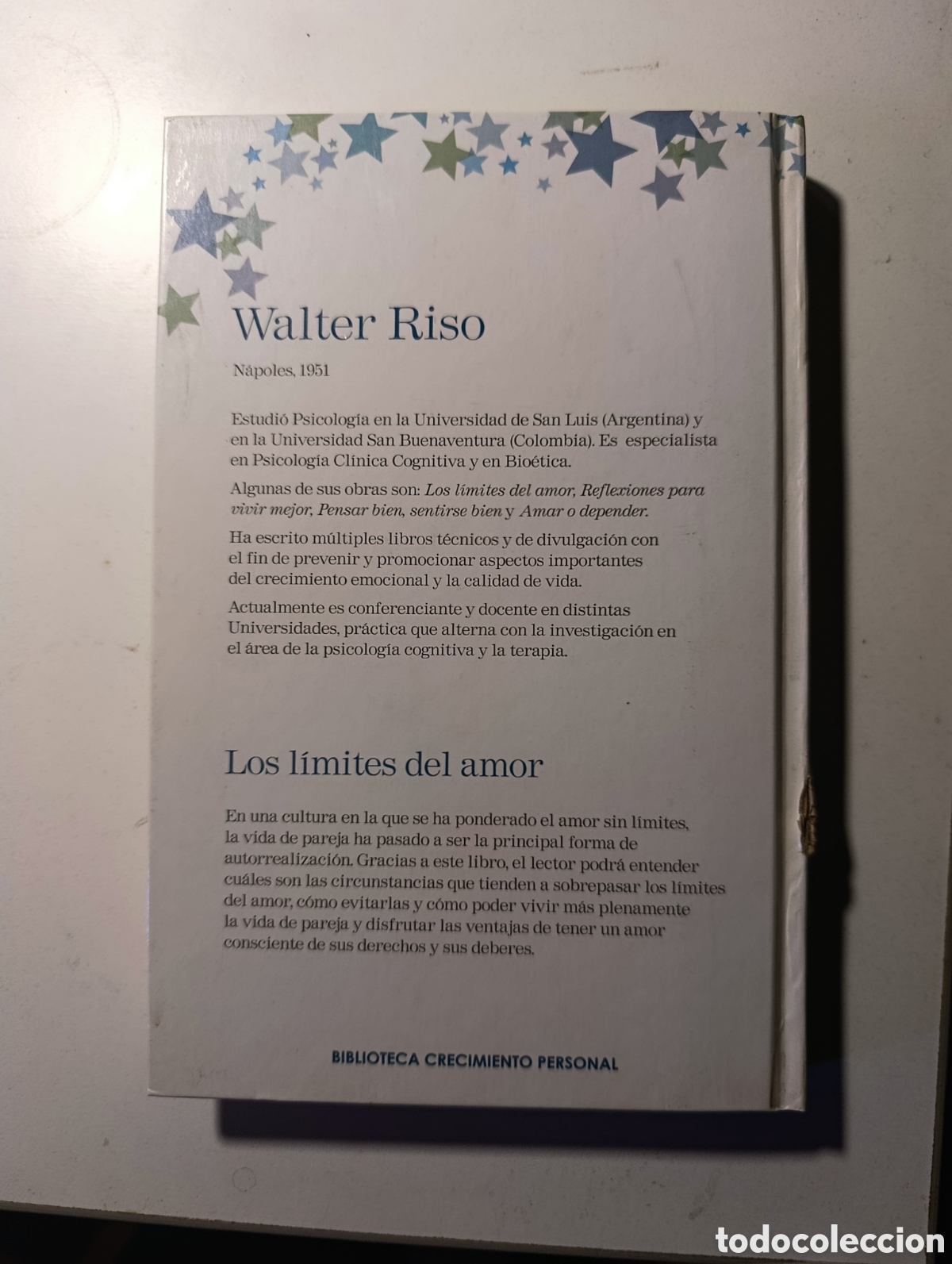 Libros de segunda mano: LOS LIMITES DEL AMOR. WALTER RISO. LIBRO - Foto 2