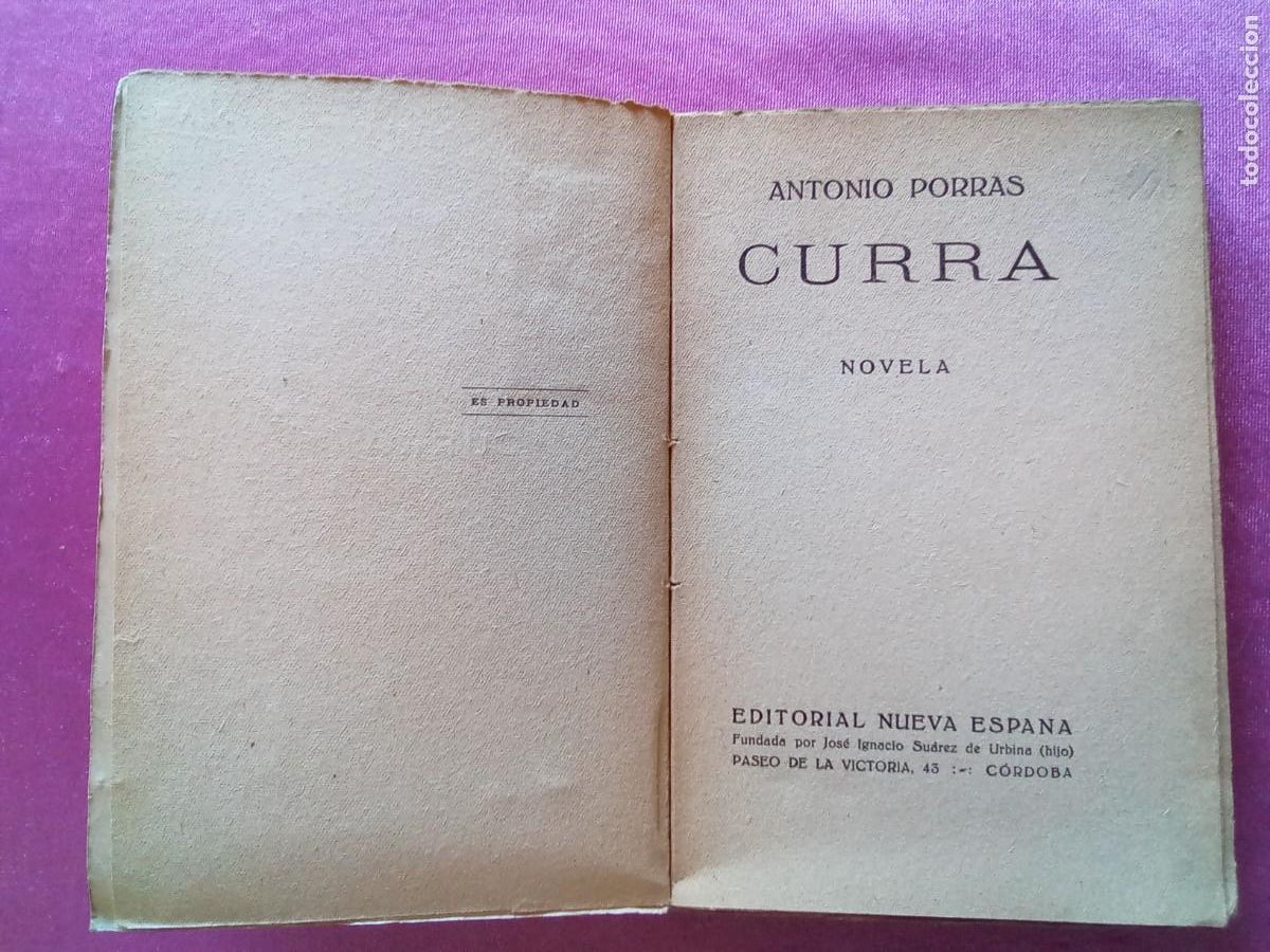 Libros de segunda mano: CURRA .ANTONIO PORRAS .L53 2 - Foto 2
