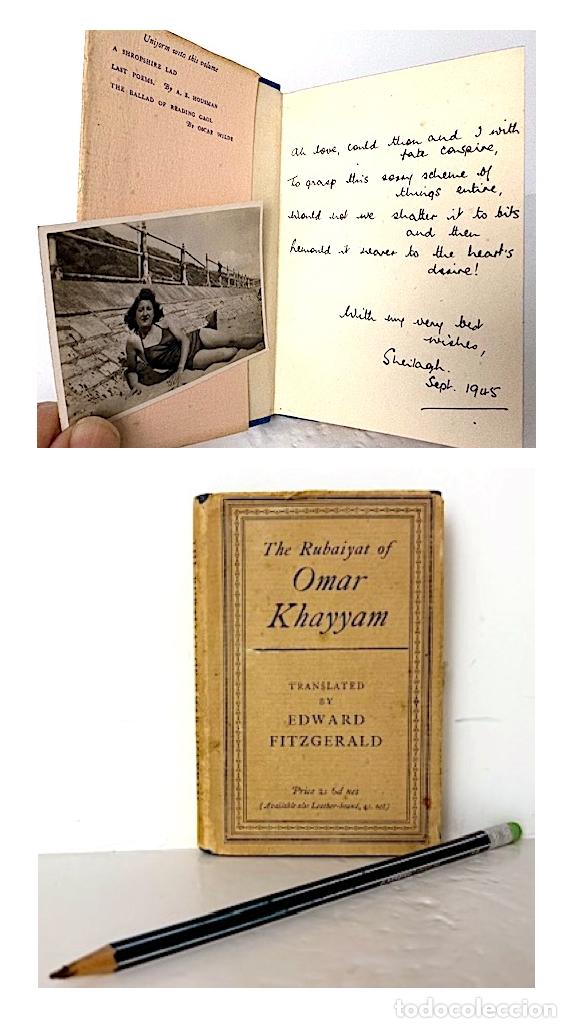 Libros de segunda mano: The Rubaiyat of Omar Khayyam (traducido por E. Fitzgerald) con un env&iacute;o manuscrito y una foto.